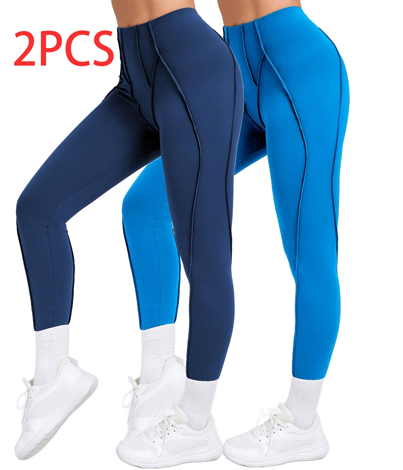 2 Pack Women's Quick Dry High Waist Tummy Control Yoga Pants