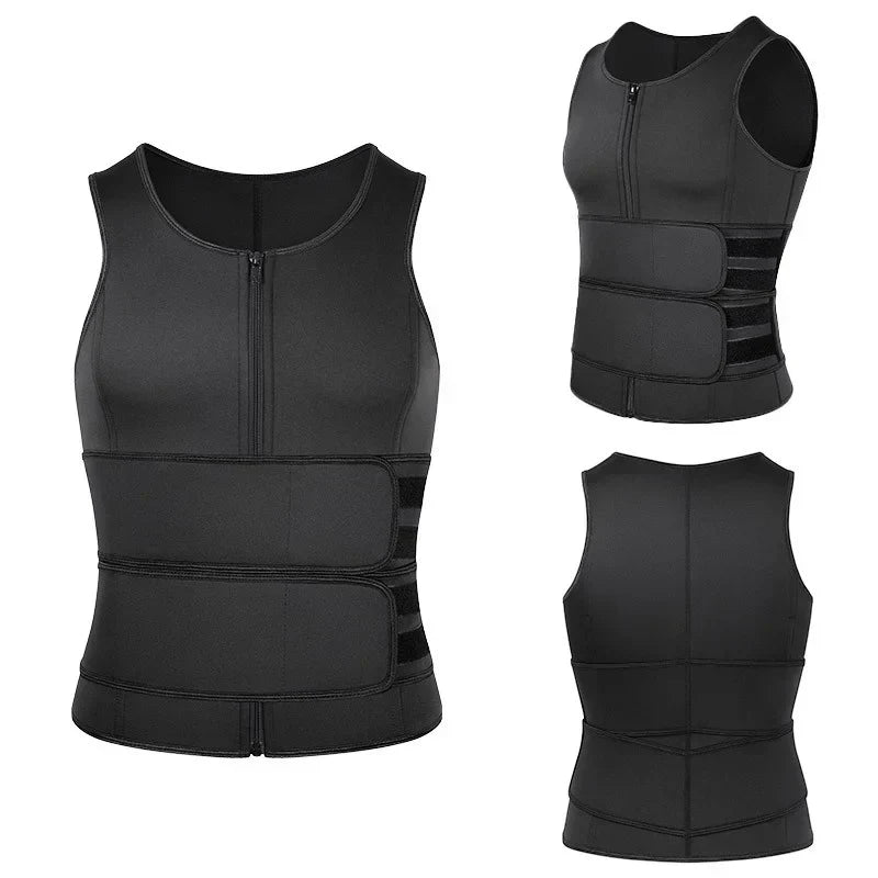 Body Shaper Waist Trainer Sauna Vest – XXL Double Belt