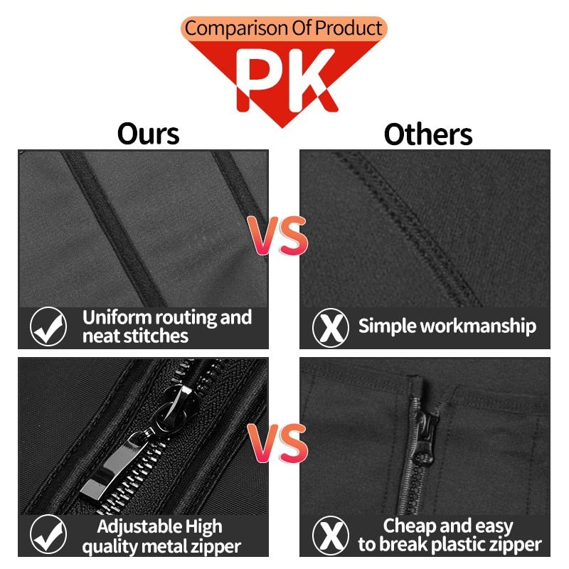 Corset Waist Trainer Zipper