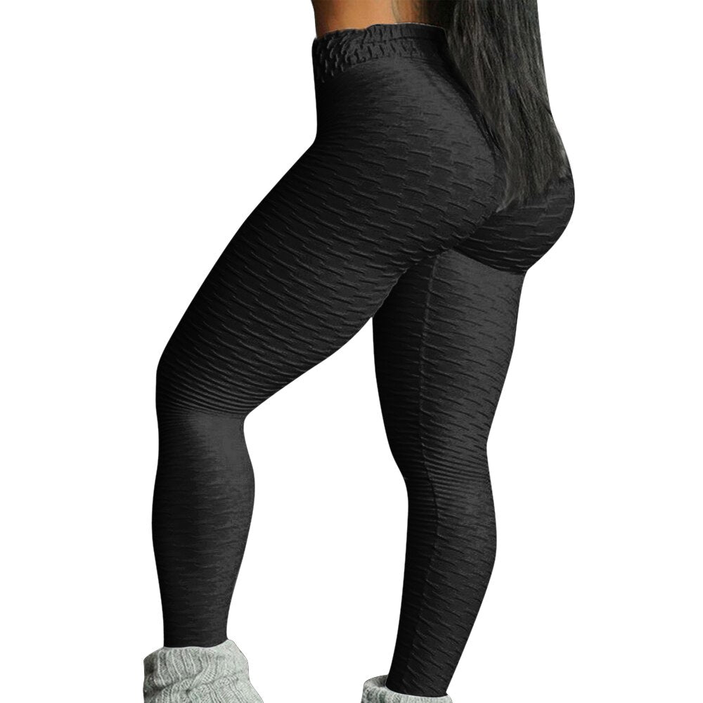 Women Butt  Yoga Pants Sexy Seamless Fitness Sport Leggings Tummy Control Gym High Waist Solid Compression Tights